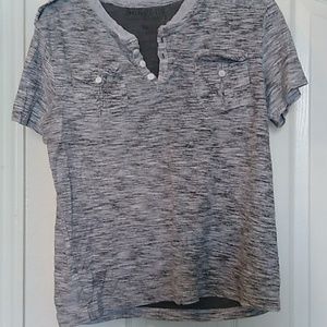 Surplus tee with pockets